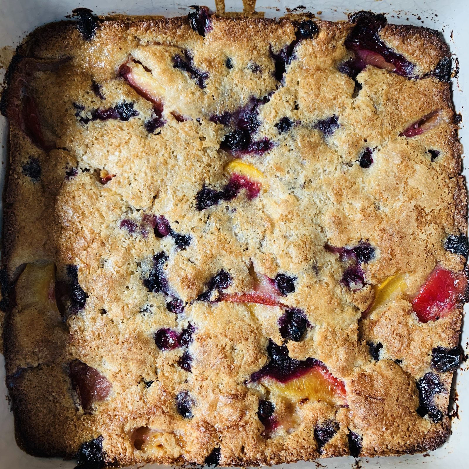 TasteGurus recipe image for Nectarine Blueberry Buckle