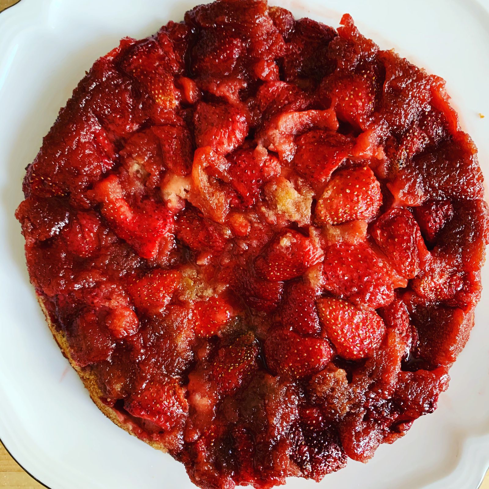 TasteGurus recipe image for Strawberry Upside Down Cake